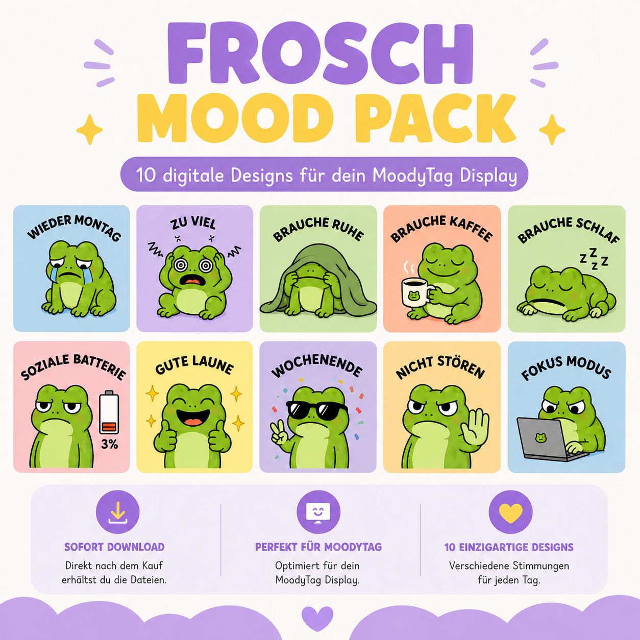 Frosch Emoji Pack